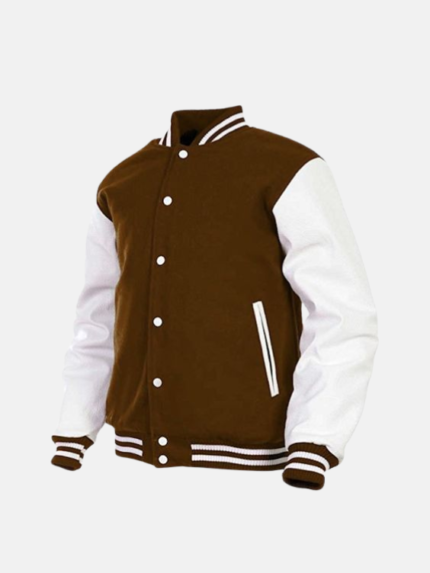 Baseball Letterman Wool Body Varsity Jacket